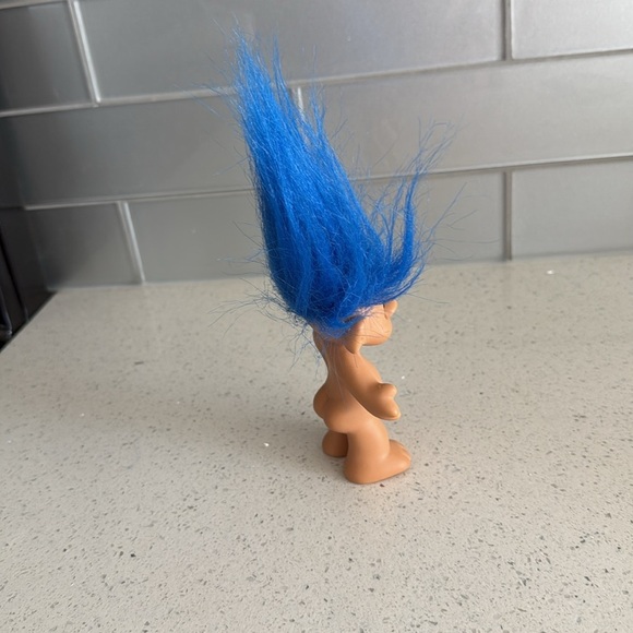 🏴 vintage Blue Hair Troll Doll - Picture 5 of 7